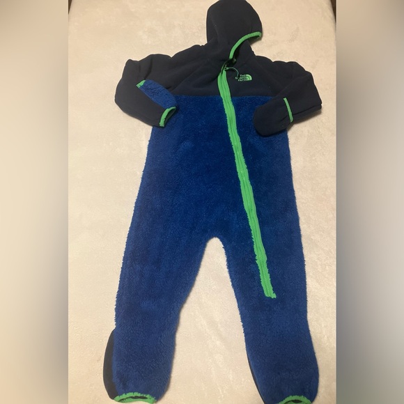 The North Face Other - The North Face Kids Blue and Green One Piece Snowsuit